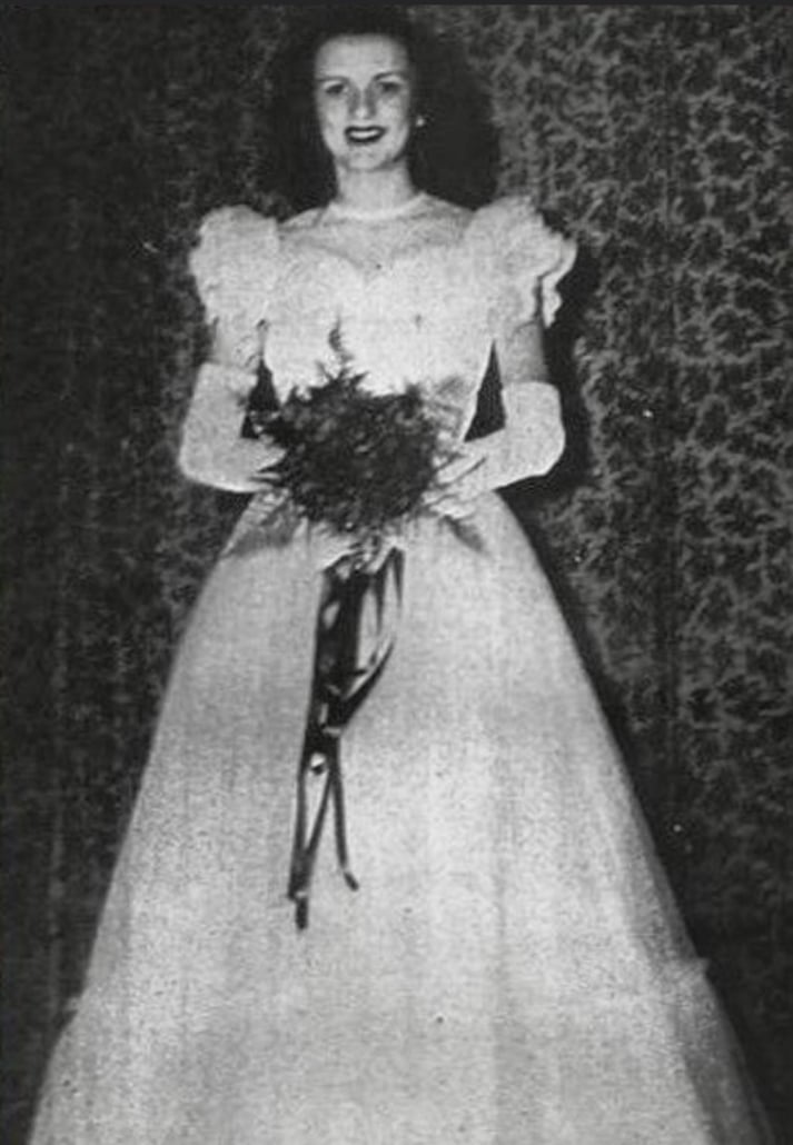 Joanne Verger on her wedding day